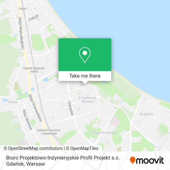 Biuro Projektowo-Inżynieryjskie Profil Projekt s.c. Gdańsk map