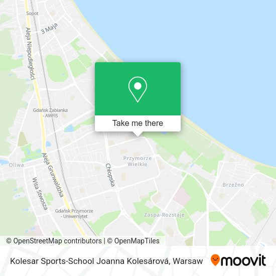 Kolesar Sports-School Joanna Kolesárová map