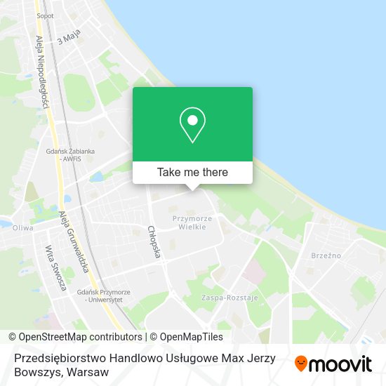 Przedsiębiorstwo Handlowo Usługowe Max Jerzy Bowszys map