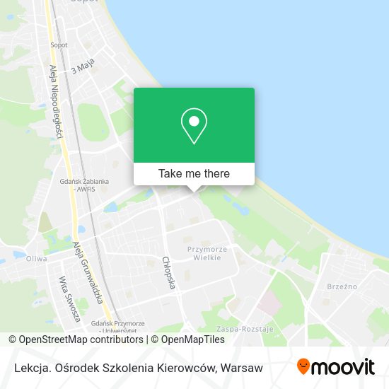 Lekcja. Ośrodek Szkolenia Kierowców map