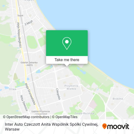 Inter Auto Czeczott Anita Wspólnik Spółki Cywilnej map