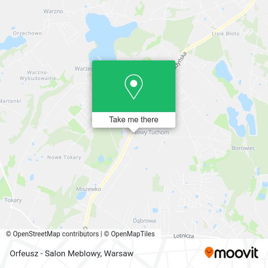 Orfeusz - Salon Meblowy map