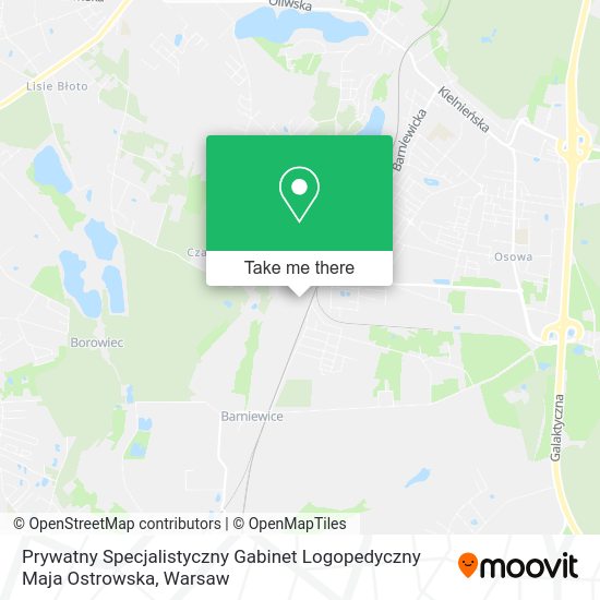 Prywatny Specjalistyczny Gabinet Logopedyczny Maja Ostrowska map