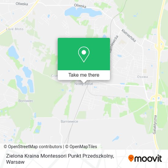 Карта Zielona Kraina Montessori Punkt Przedszkolny