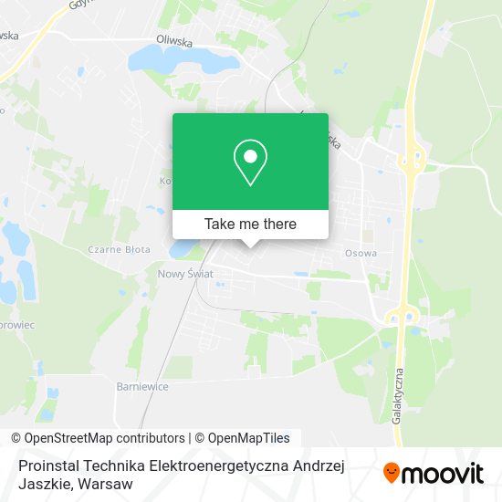 Proinstal Technika Elektroenergetyczna Andrzej Jaszkie map