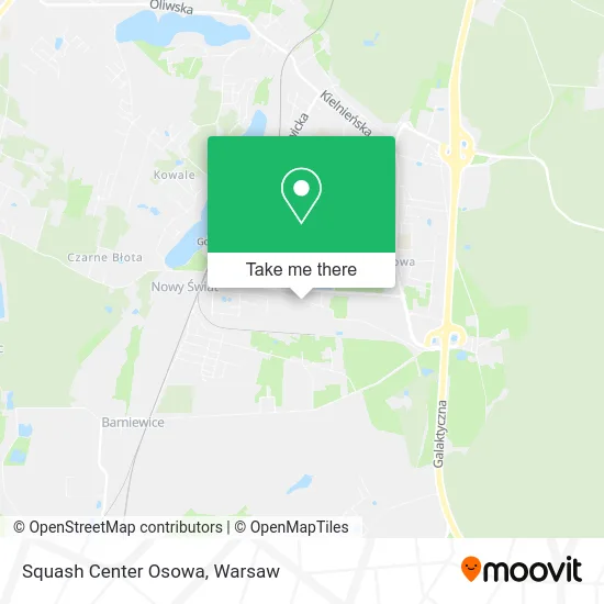 Squash Center Osowa map