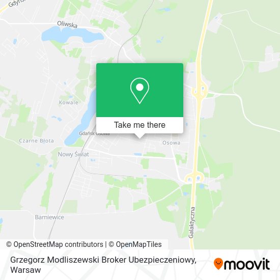 Grzegorz Modliszewski Broker Ubezpieczeniowy map