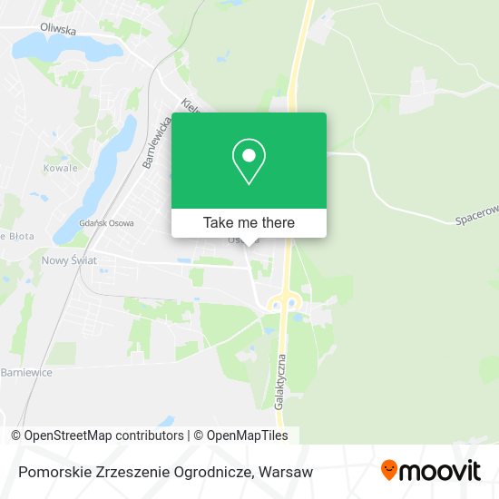 Pomorskie Zrzeszenie Ogrodnicze map