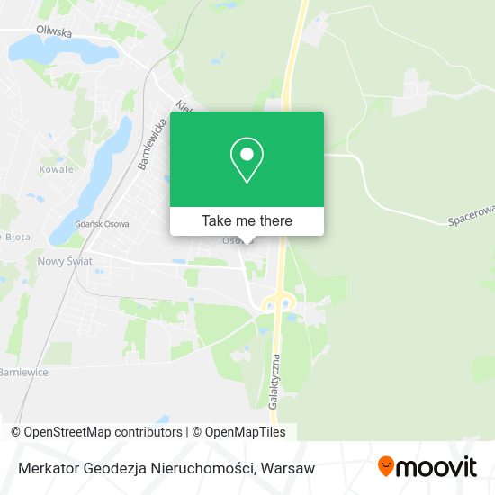 Merkator Geodezja Nieruchomości map