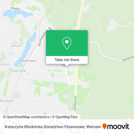 Katarzyna Kłodnicka Doradztwo Finansowe map