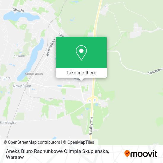 Aneks Biuro Rachunkowe Olimpia Skupieńska map