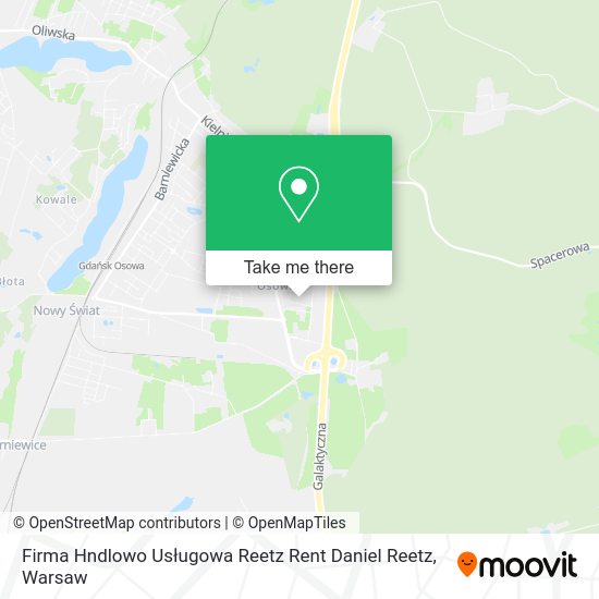 Firma Hndlowo Usługowa Reetz Rent Daniel Reetz map