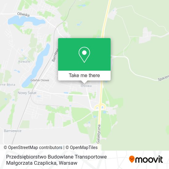 Przedsiębiorstwo Budowlane Transportowe Małgorzata Czaplicka map