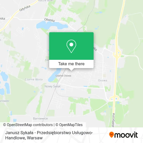 Janusz Sykała - Przedsiębiorstwo Usługowo-Handlowe map