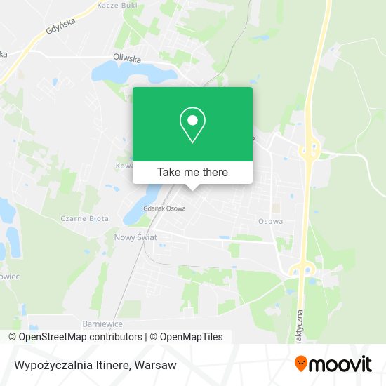 Wypożyczalnia Itinere map