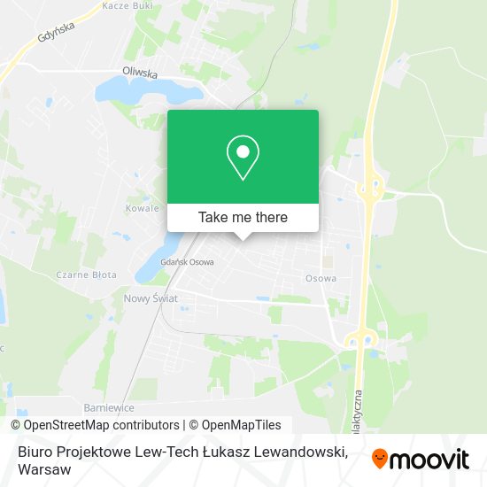 Biuro Projektowe Lew-Tech Łukasz Lewandowski map