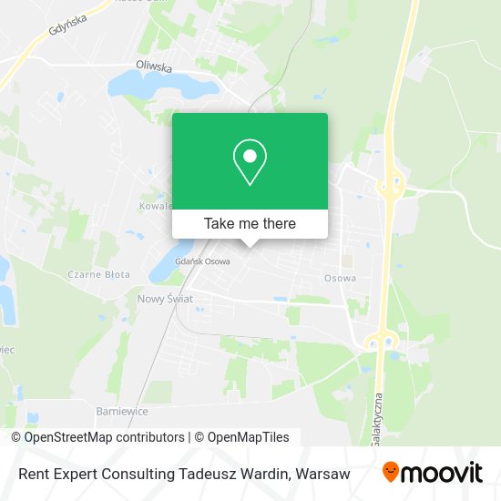 Rent Expert Consulting Tadeusz Wardin map