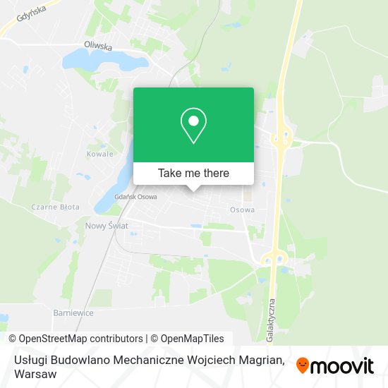 Usługi Budowlano Mechaniczne Wojciech Magrian map