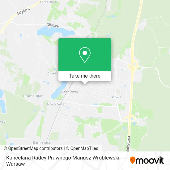 Карта Kancelaria Radcy Prawnego Mariusz Wróblewski