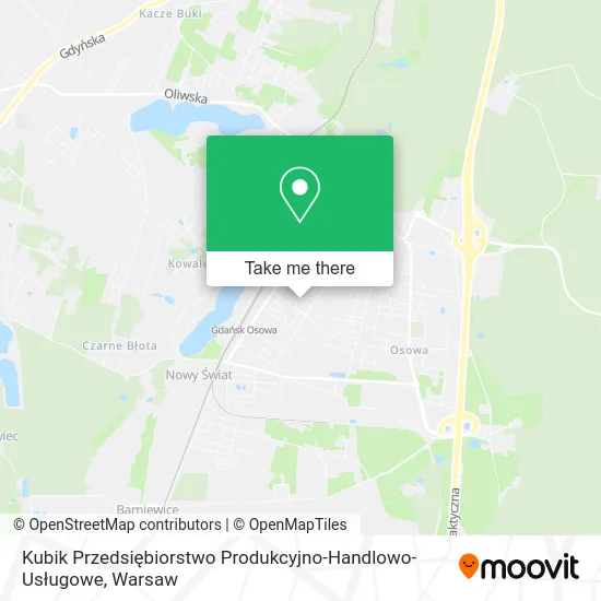 Карта Kubik Przedsiębiorstwo Produkcyjno-Handlowo-Usługowe