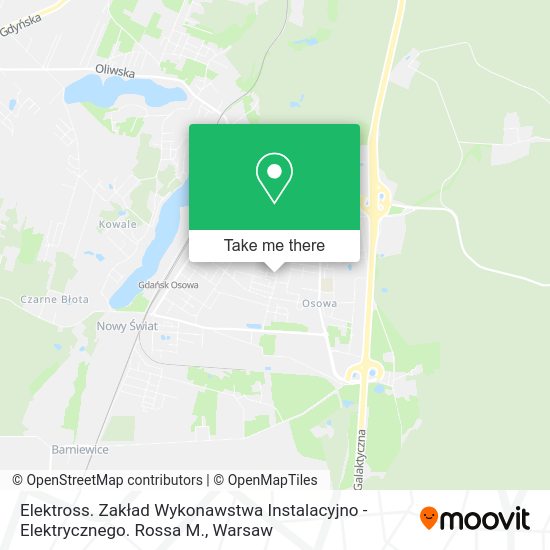 Elektross. Zakład Wykonawstwa Instalacyjno - Elektrycznego. Rossa M. map