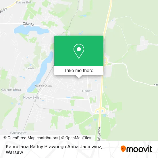 Карта Kancelaria Radcy Prawnego Anna Jasiewicz