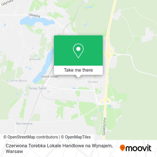 Czerwona Torebka Lokale Handlowe na Wynajem map