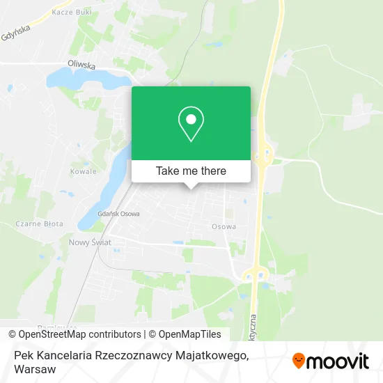 Карта Pek Kancelaria Rzeczoznawcy Majatkowego