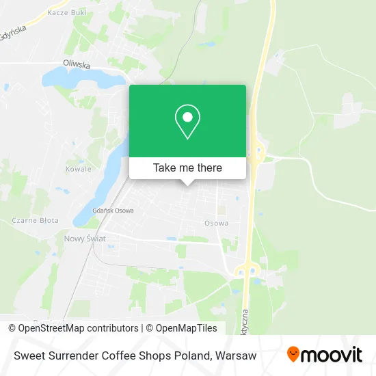 Карта Sweet Surrender Coffee Shops Poland