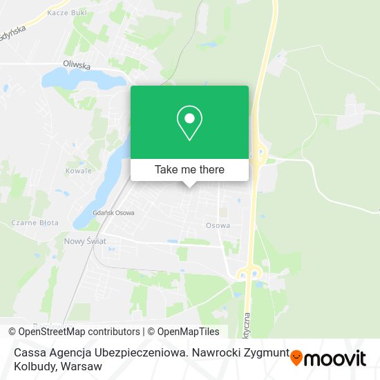 Cassa Agencja Ubezpieczeniowa. Nawrocki Zygmunt Kolbudy map