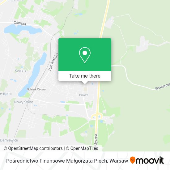 Pośrednictwo Finansowe Małgorzata Piech map