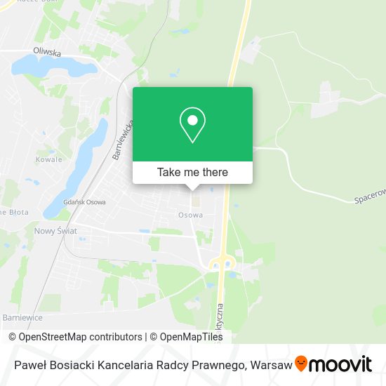 Paweł Bosiacki Kancelaria Radcy Prawnego map