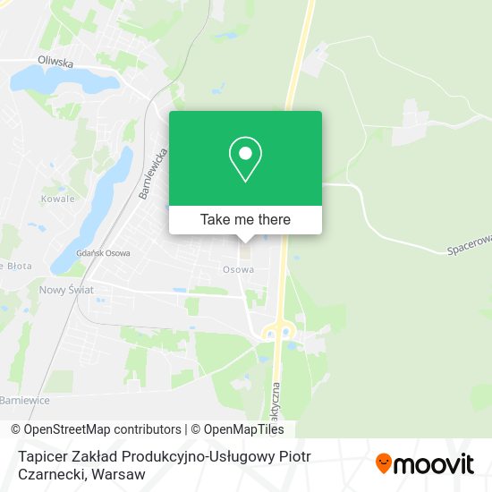 Tapicer Zakład Produkcyjno-Usługowy Piotr Czarnecki map