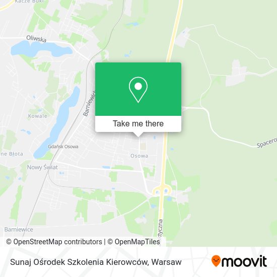 Sunaj Ośrodek Szkolenia Kierowców map