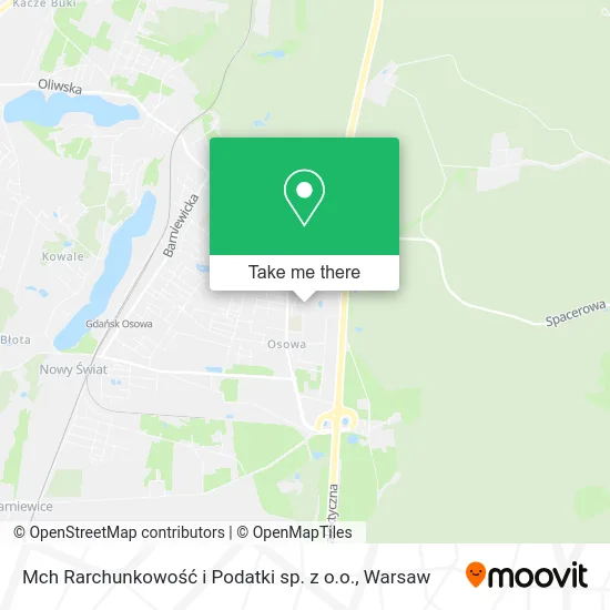 Карта Mch Rarchunkowość i Podatki sp. z o.o.