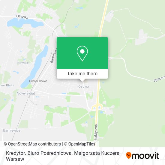 Kredytor. Biuro Pośrednictwa. Małgorzata Kuczera map