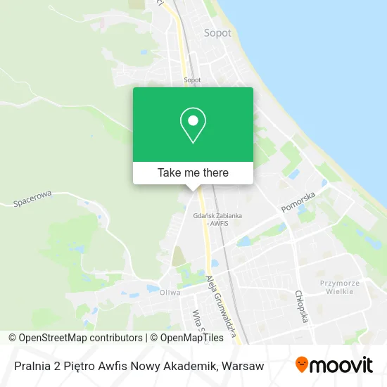 Карта Pralnia 2 Piętro Awfis Nowy Akademik
