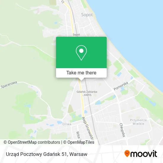 Карта Urząd Pocztowy Gdańsk 51