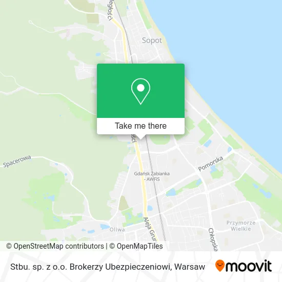 Карта Stbu. sp. z o.o. Brokerzy Ubezpieczeniowi