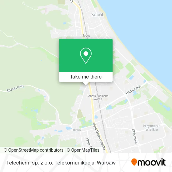 Карта Telechem. sp. z o.o. Telekomunikacja