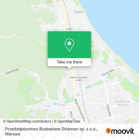 Карта Przedsiębiorstwo Budowlane Dickman sp. z o.o.