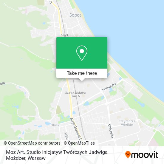 Moz Art. Studio Inicjatyw Twórczych Jadwiga Możdżer map