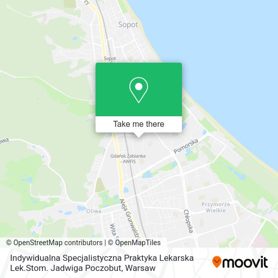 Indywidualna Specjalistyczna Praktyka Lekarska Lek.Stom. Jadwiga Poczobut map