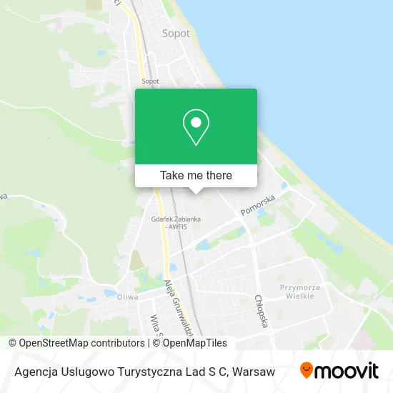 Карта Agencja Uslugowo Turystyczna Lad S C