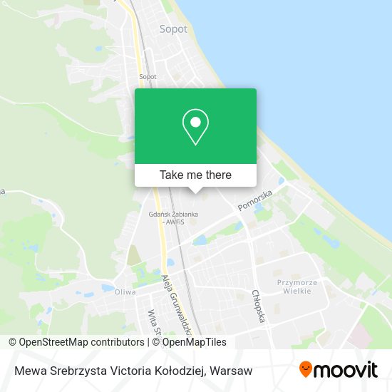 Mewa Srebrzysta Victoria Kołodziej map