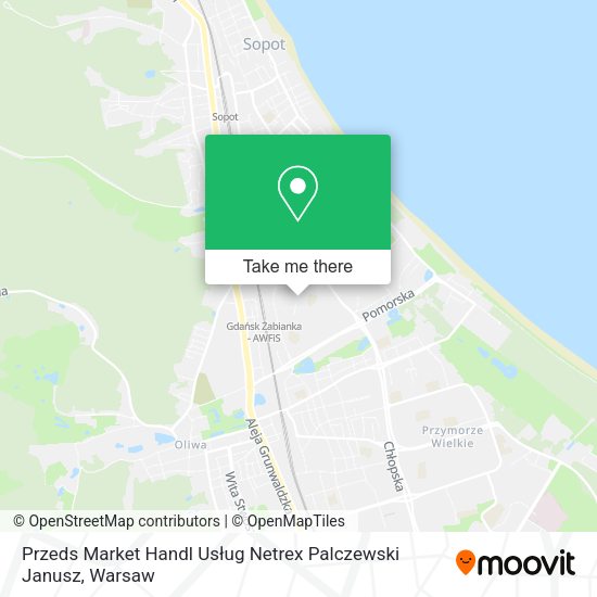 Przeds Market Handl Usług Netrex Palczewski Janusz map