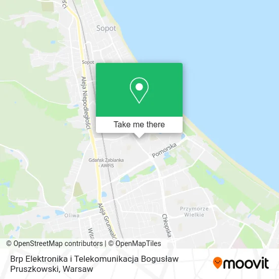 Карта Brp Elektronika i Telekomunikacja Bogusław Pruszkowski