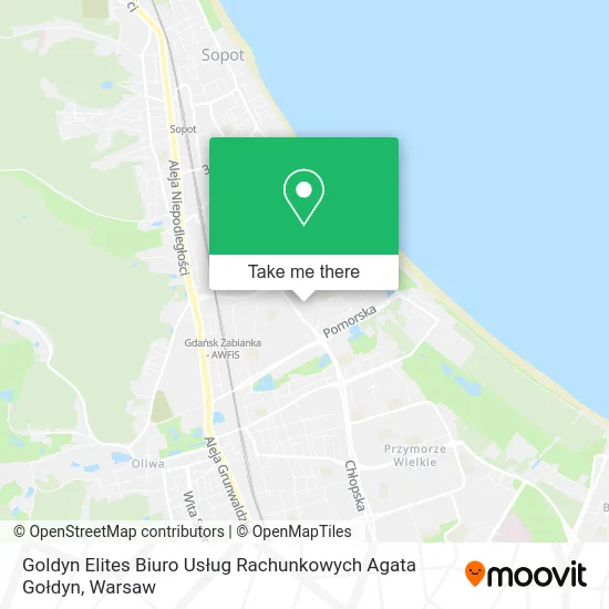 Карта Goldyn Elites Biuro Usług Rachunkowych Agata Gołdyn