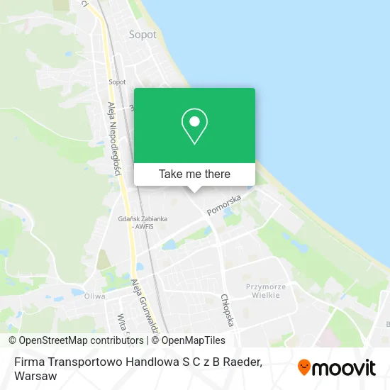 Карта Firma Transportowo Handlowa S C z B Raeder