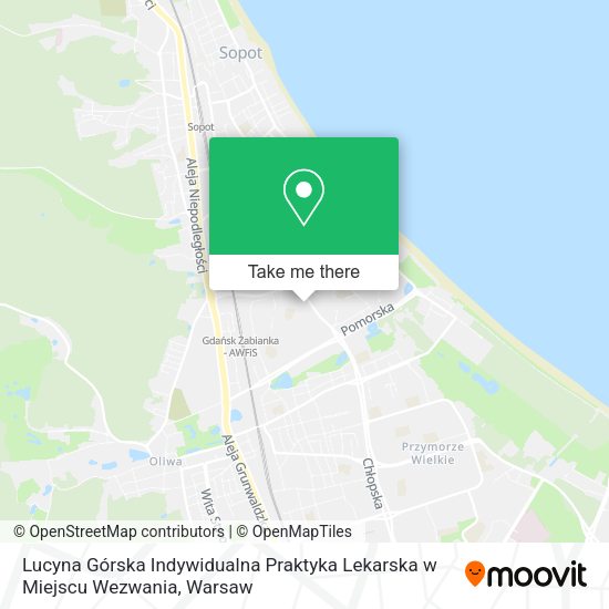 Lucyna Górska Indywidualna Praktyka Lekarska w Miejscu Wezwania map